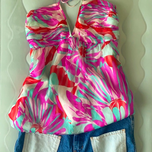 Vintage Silk Halterneck - Picture 2 of 3